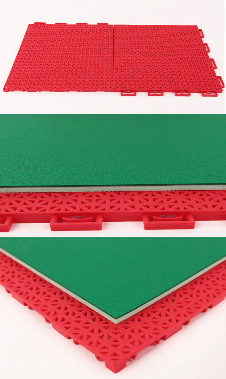 英利奥悬浮式拼装运动地板pfp室内羽毛球球馆pvc地胶专用基底